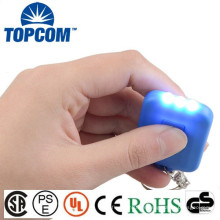 On Publicité Protection de l&#39;environnement 3 LED Porte-clés de la torche solaire / Mini LED Lampe de poche KeyChain avec panneau solaire